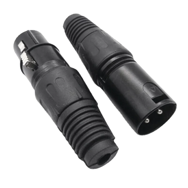 

B24B 30 пар XLR 3-контактный микрофонный аудиокабель разъемы мужской женский микрофон змеиный разъем кабельные разъемы