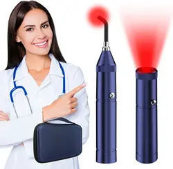 Red Light Therapy Lamp Cold Sore Canker Sore Infrared Light Therapy for Lips Mouth Nose Knee Feet Hand Joint Muscle Pain Relief