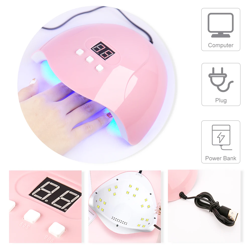 LIMEGIRL Gel Nail Polish Kit with UV Lamp 5