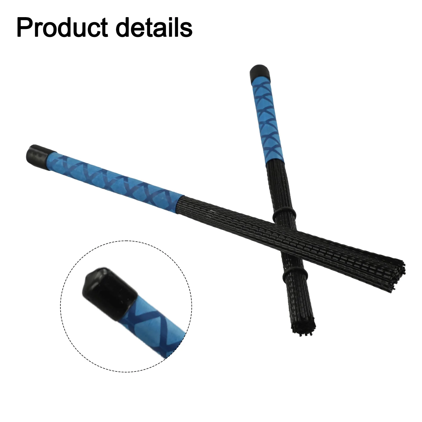 1PC Professional Wavy Cajon For Jazz Drum Brush Rod Percussion Part Nylon Drum Brush -Stick Part Percussion Rod -Stick Accessory