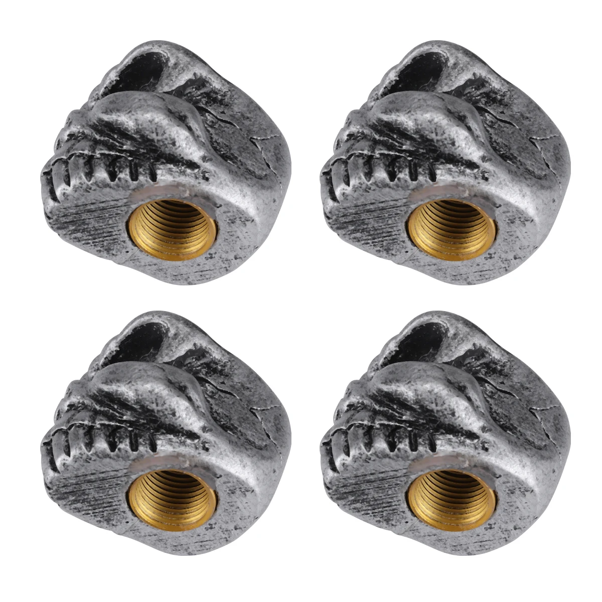 

Skull Head Valve Cap for Bicycle Motorcycle Tire Wheels Stem Cover Prevent Mud Dirt Rain Water Ensure Stable Pressure