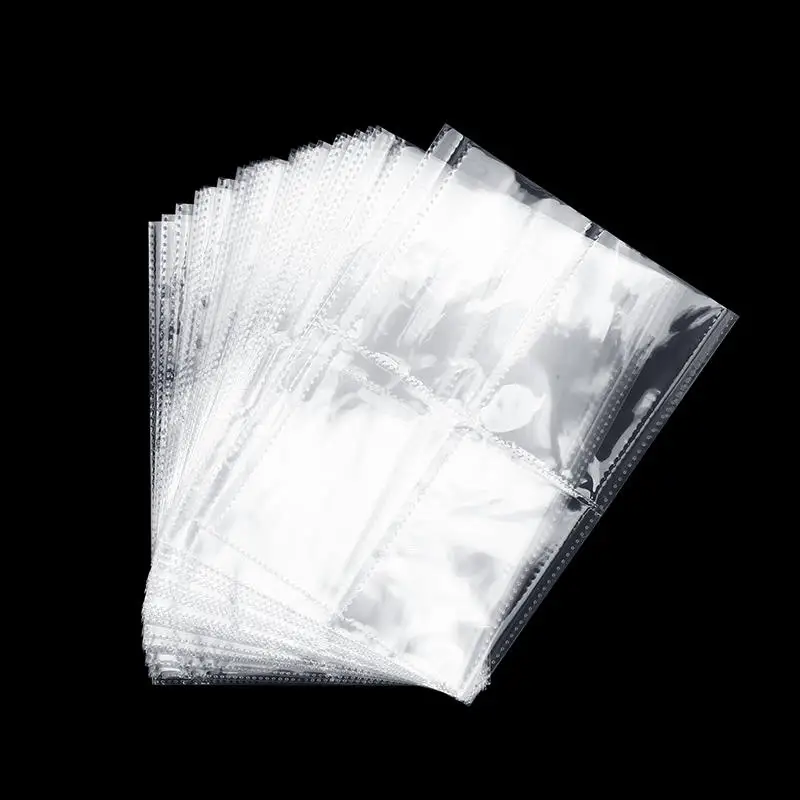

A5 PVC Transparent File Folder Loose Leaf Photo Card Collection Bag Binder Inserts Notebook Organizer For Postcard Holder