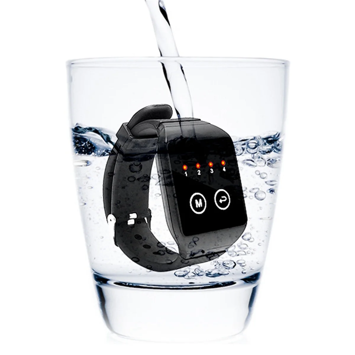 

ELBA_Wireless Watch Receiver Waiter Call Restaurant Pager for Hookah Cafe Dentist Clinic Conference Call