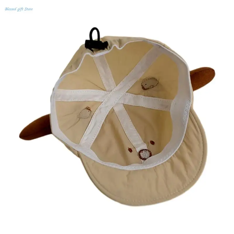 Niedliche Hundeohr-Baby-Baseballmütze, verstellbare Säuglings-Schirmmütze, Karton-Baby-Sonnenhut