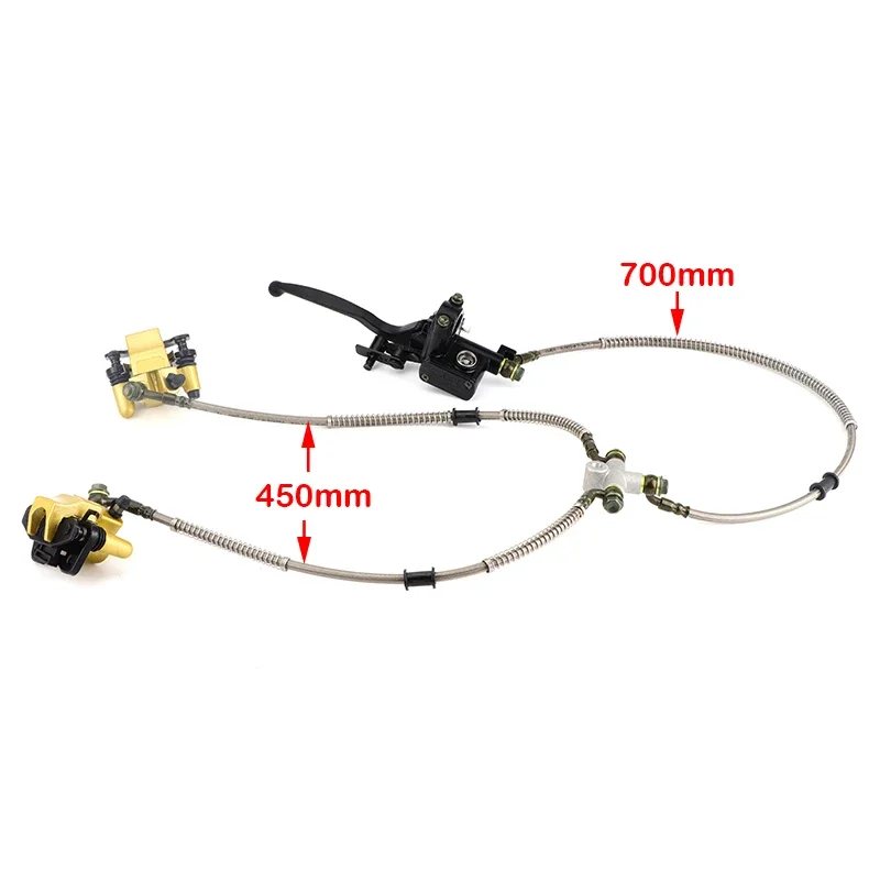 FDDY Front or Rear Disc Brake Master Cylinder Hydraulic Caliper Assembly For 50cc 70cc 90cc 110cc 125cc Bike ATV Buggy Quad