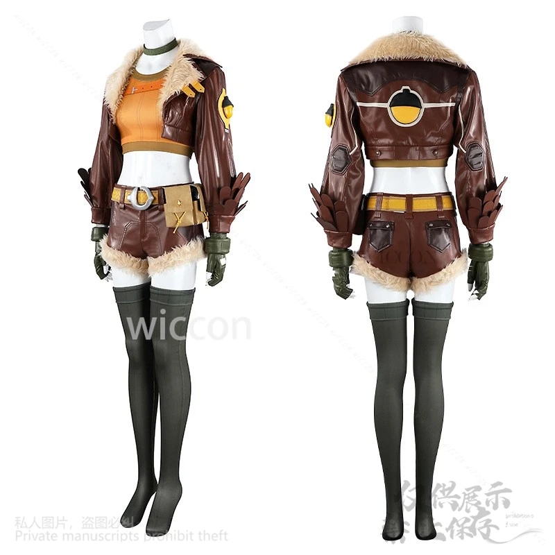 Anime Rivals Cosplay Squirrel Girl Costume Furry Doreen Green Uniform Coat Pants Earwear Sexy Suit For Girls Woman Customized