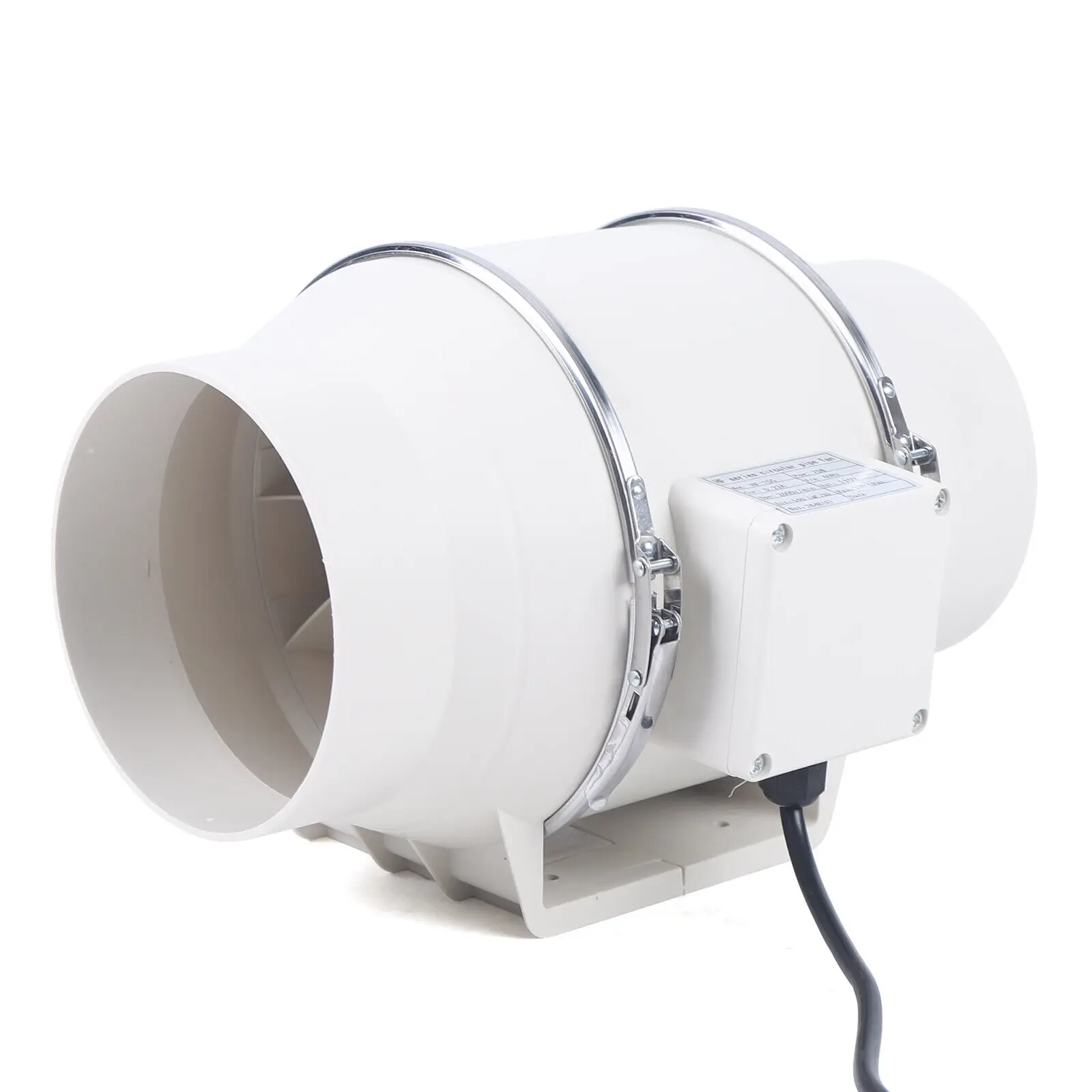 

6" Inline Duct Fan 540 CFM Exhaust Blower Quiet Ventilation 75W for Ducting - Home Improvement Appliance