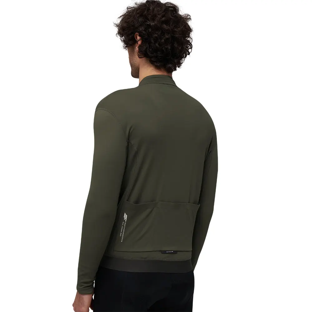 BCBE-ING Winter Thermal Fleece Cycling Jerseys Long Sleeve Race Fit Breathable Bicycle Clothing Warm Bike Jersey YKK Two Way Zip
