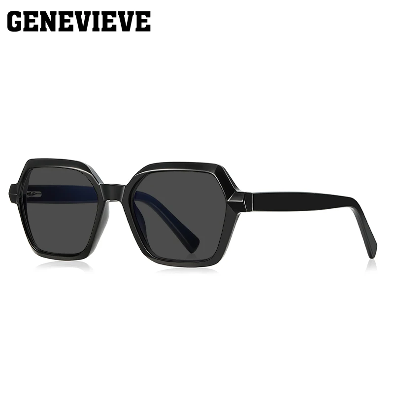 GENEVIVE-نظارات شمسية مستقطبة هندسية شخصية ، حماية من أشعة فوق البنفسجية ، نظارات شمسية طبية مخصصة ، إطار عصري ، #6