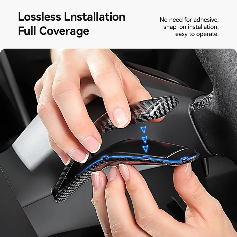 

Carbon Fiber Pattern Protection Shifter Shell Protective Gear Shift Cover for Tesla Model 3/Y Juniper Launch 2025