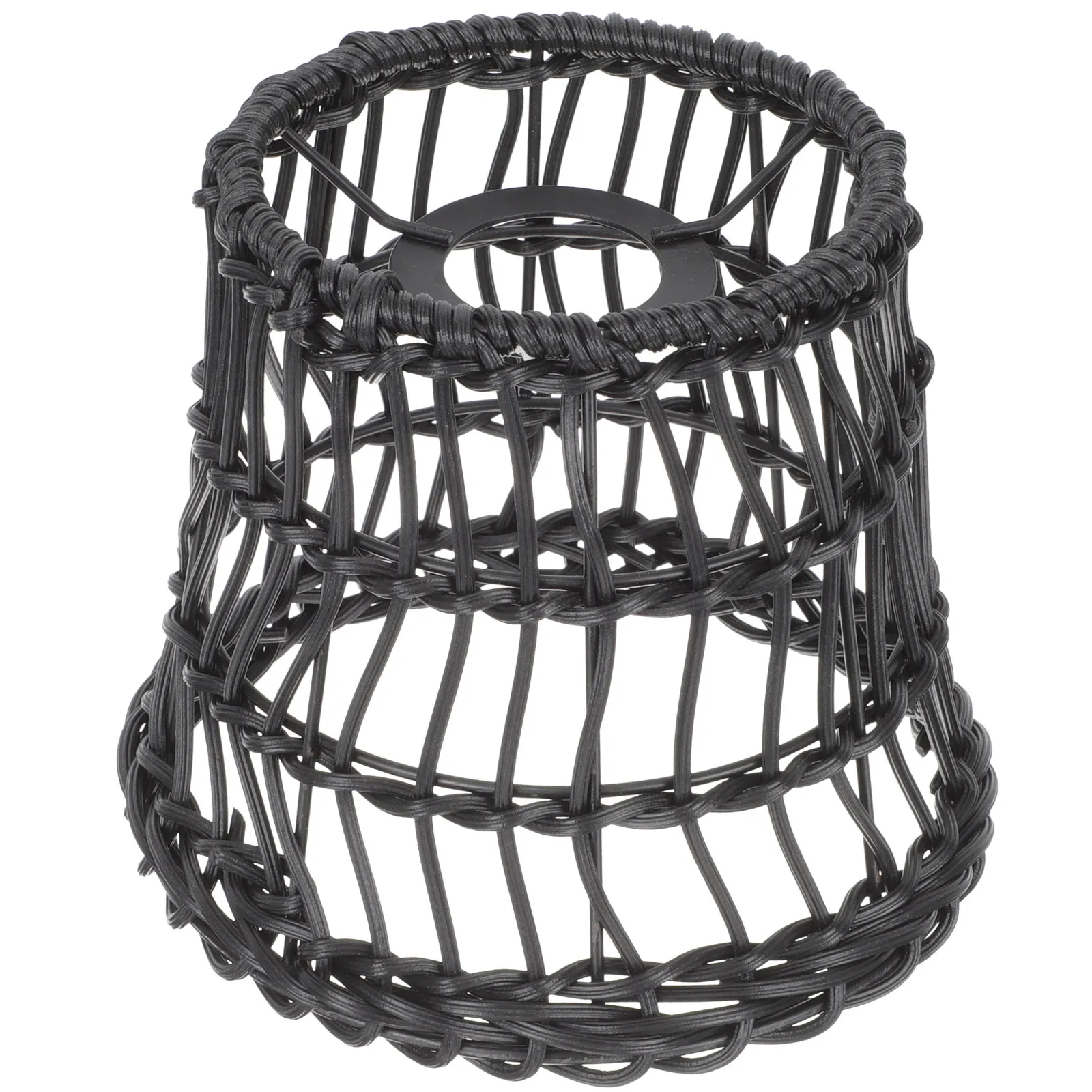 

Тканый чехол для лампы, абажур из натурального ротанга, стильный светильник в деревенском стиле для домашнего офиса, кафе, ресторана, подвесной потолочный стол