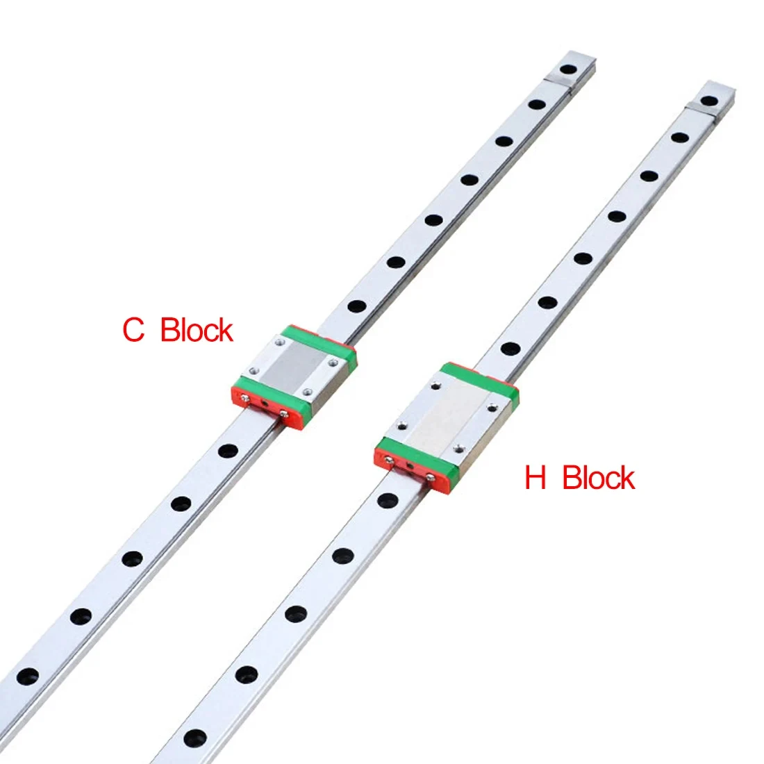 High Precision MGN12 MGN9 300 400 500 600mm Linear Rail Slide 1pc MGN12 Linear Guide+1pc MGN12H Block 440C SUS Stainless Steel