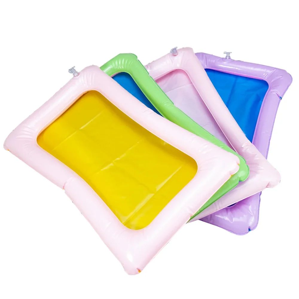 Multifunction Indoor Inflatable Sand Tray Toys for Children Play Sand Modeling Clay Supplies Slime Table Accessories Educational