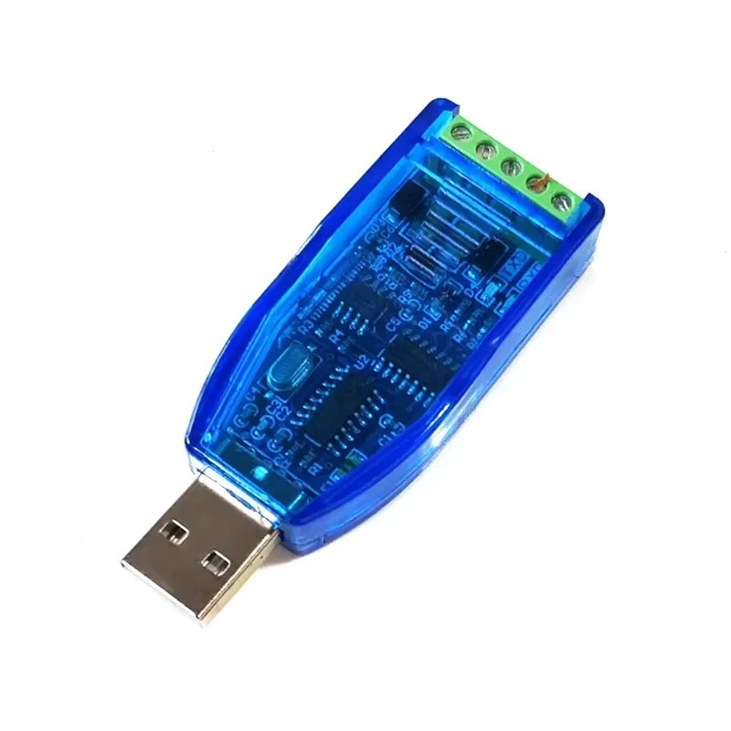 Industrial USB To RS485 Communication Module Bidirectional Half Duplex Serial Port Line Converter TVS Protection