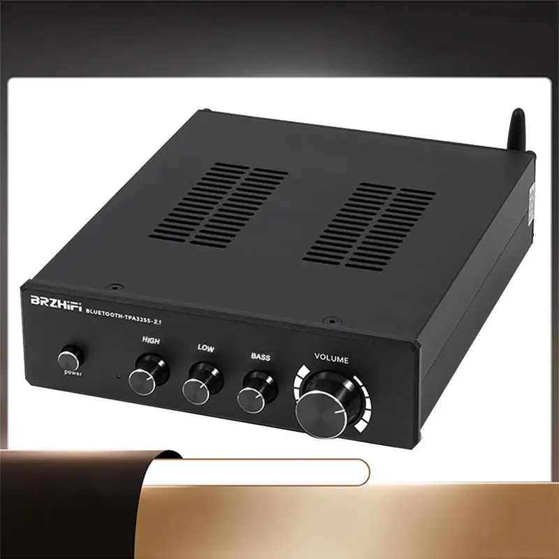 

BRZHIFI TPA3255 1200W Audio Subwoofer 300Wx2+600W 2.1 Bluetooth Stereo Audio Amplifier HIFI Home High Power Amplifier-X64A