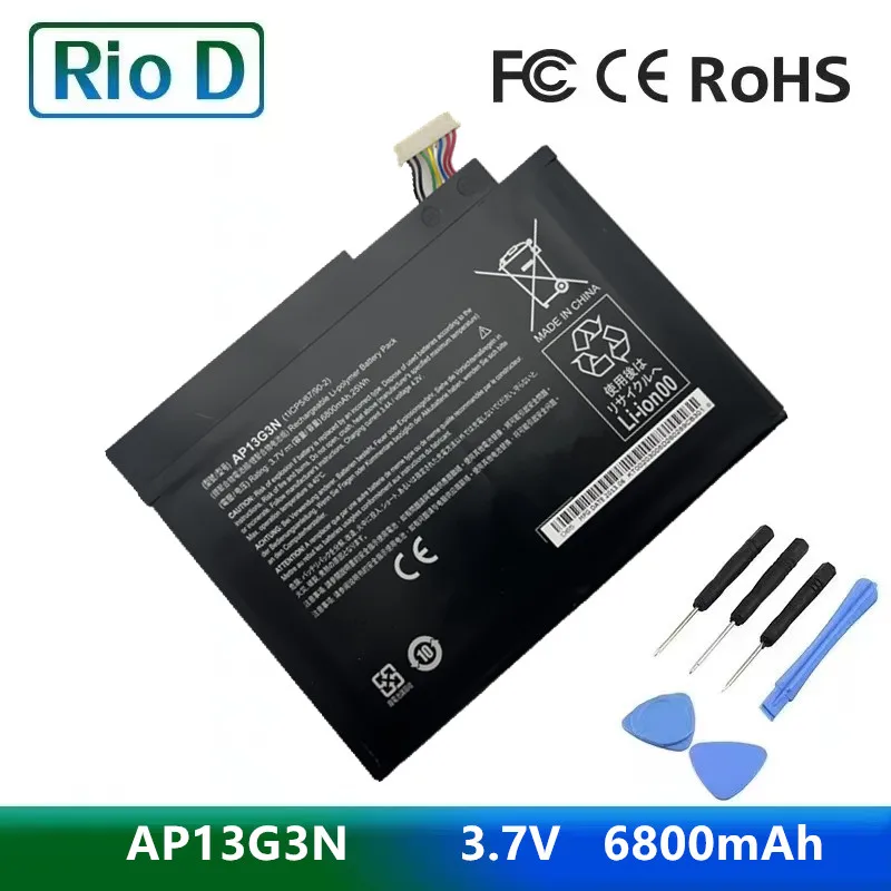 New AP13G3N 3.7V 25Wh Laptop Battery Battery for Acer Iconia W3-810 8' Tablet 1ICP5/67/90-2