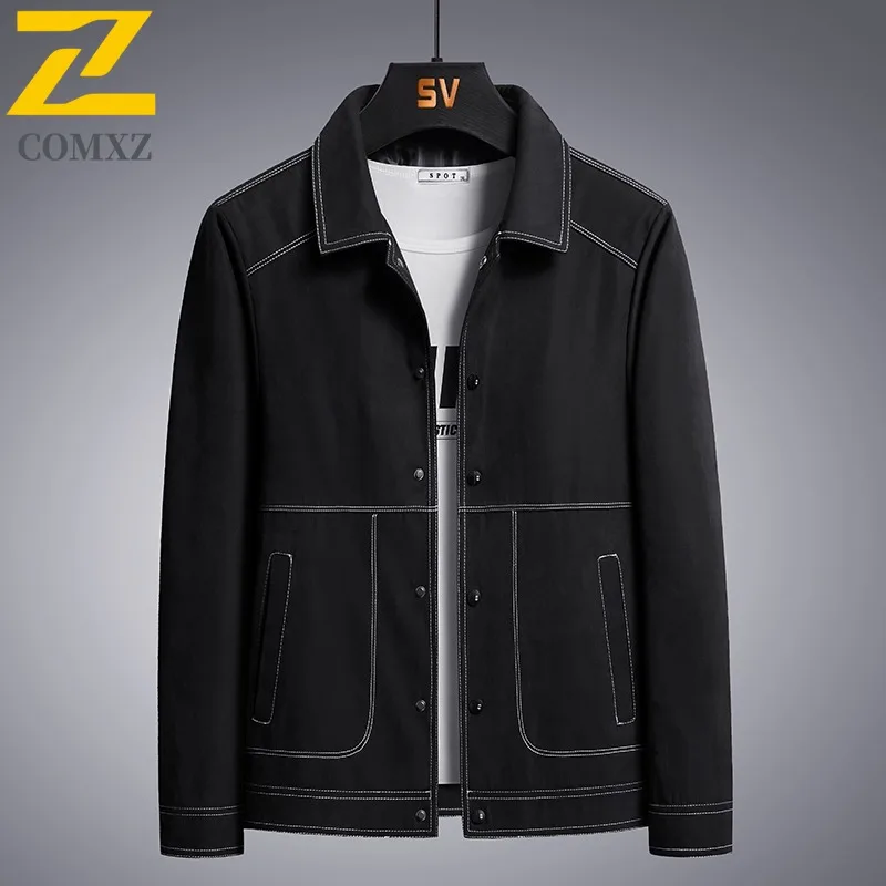 

COMXZ Jacket Turndown Collar Minimalist Lightweight Windproof Outdoor Travel Hiking Jogger Arcteryx Leisure Man Clothes Jackets