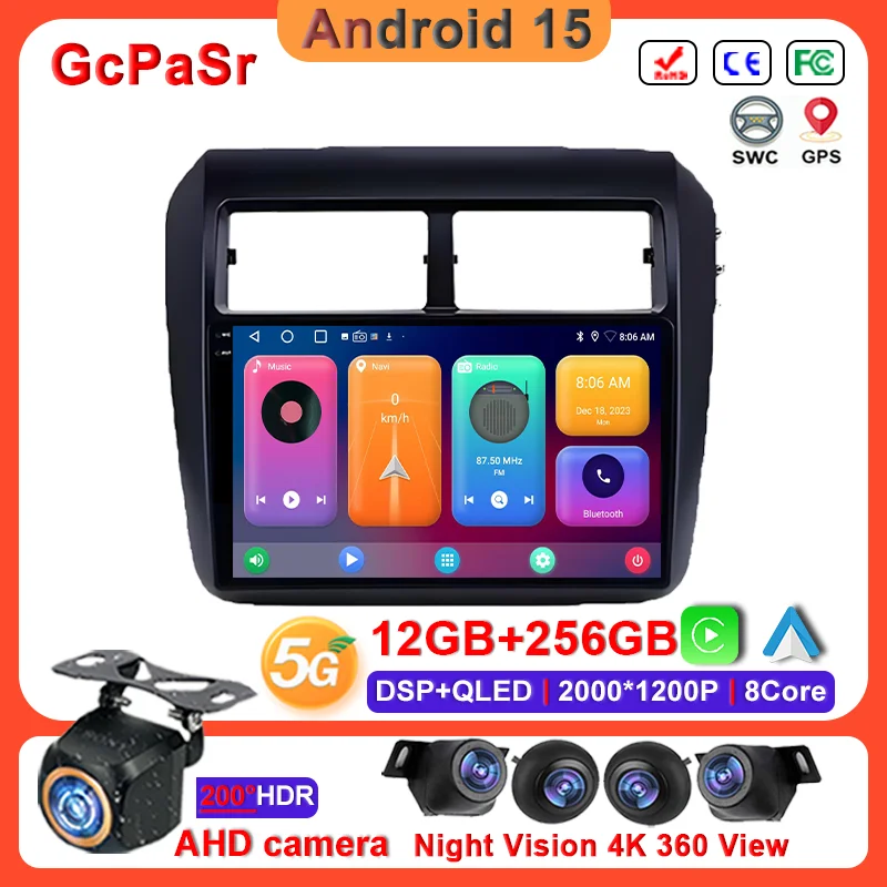 

9 inch Android 15 Carplay Auto Car Radio For TOYOTA Agya Wigo 2013-2018 Touch Screen Auto Radio GPS Navigation Stereo Head Unit