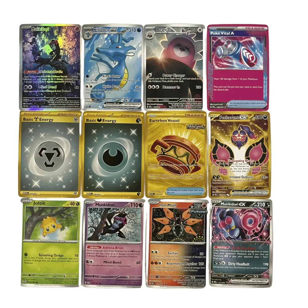 

56Pcs/Set Pokemon TCG Scarlate & Violet Temporelles Forces English Booster Battle Transaction Card Perfect Toy Gift for Kid Fans