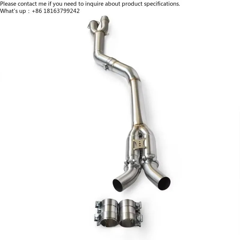 Tuyau d'échappement intermédiaire avec résonateur pour BMW M340/M340i B58 3.0T (2018-2023) - Améliore la puissance du moteur pour les systèmes d'échappement modifiés