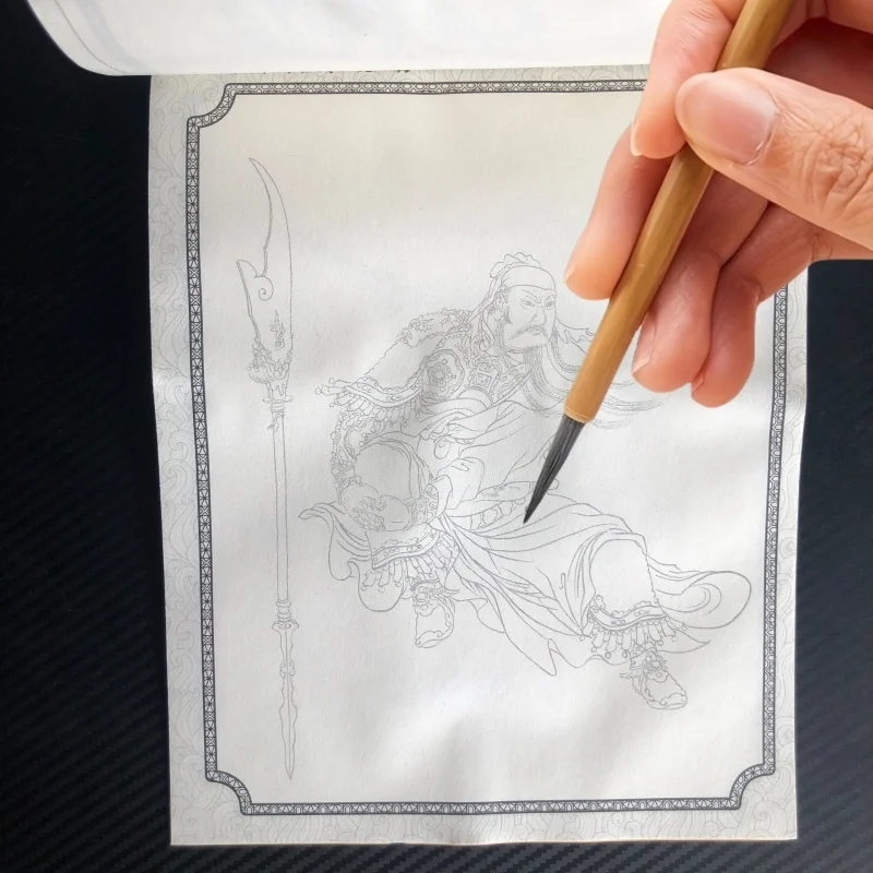 كتاب تلوين للبالغين والمراهقين يتميز بتصميمات سهلة وبسيطة لرسم الرسم الصيني للاسترخاء