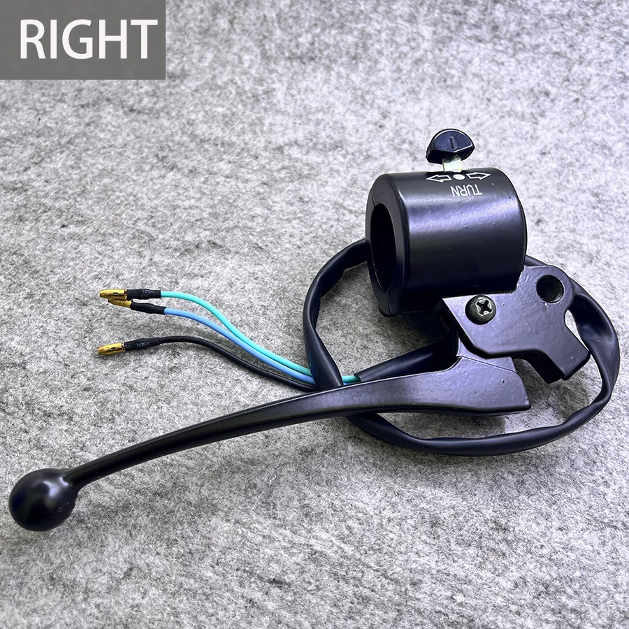 Left Right Alloy Black Motorcycle Handlebar Switch With Brake Clutch Lever Turn Signal Light Button For Suzuki Haojue AX100 A100