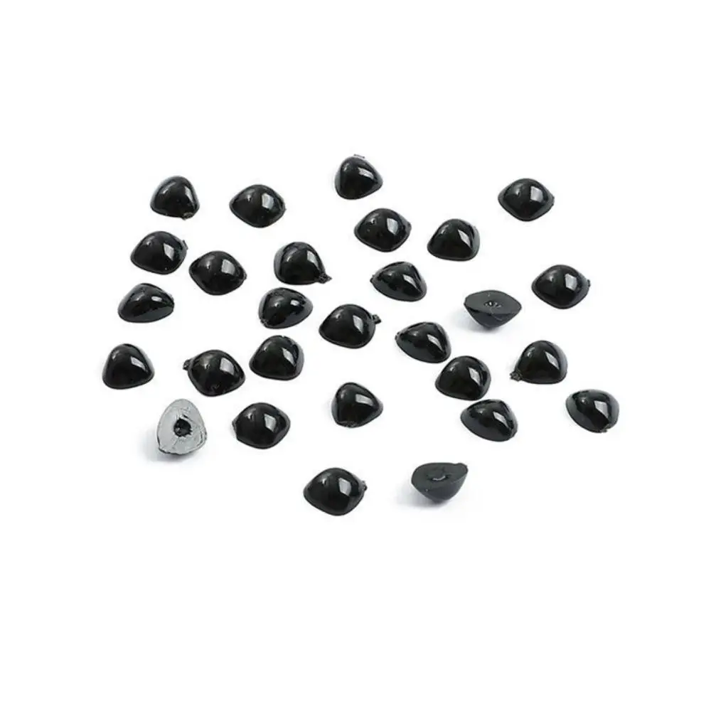 

20-500pcs Black DIY Animal Eyeball/Nose Panda Bear Round/Oval Plush Doll Eye/Nose Safety Plastic Handcraft Toys Accessories