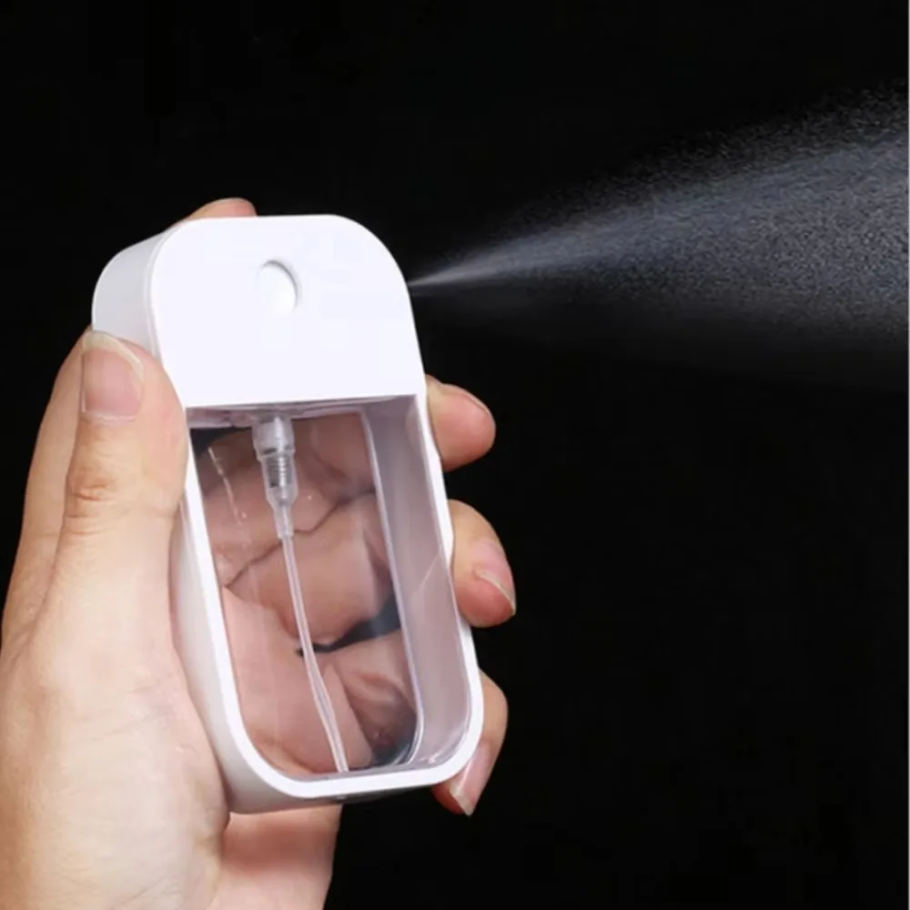 New 50ml Perfume Travel Spray Bottle Sanitizing Scented Vegan Hand Sanitizer with Keychain Alcohol Water Empty Refillable Bottle