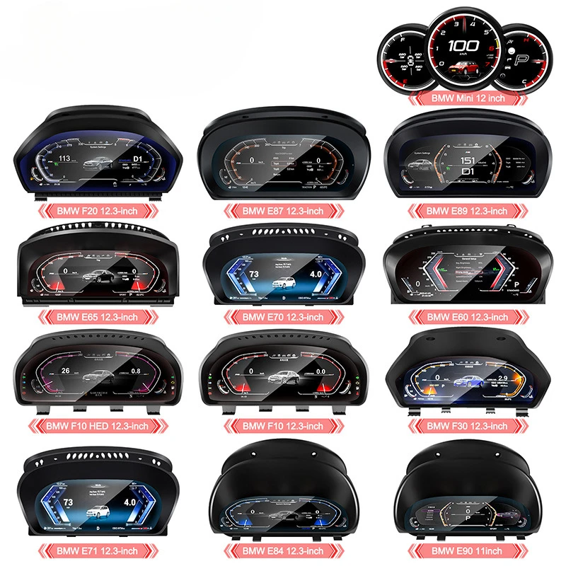 

Applicable to BMW 1234567 series X1X2X3X4X5X6GT all series LCD meters with HUD four-theme switching