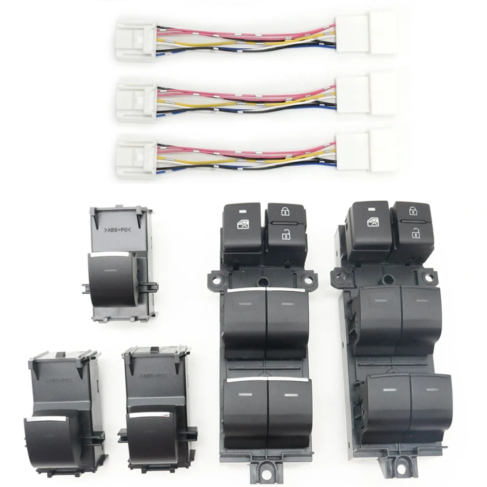 

LHD Backlight LED Power Window Glass Lifter Button Switch For Toyota BZ4X Avalon Yaris Karis Sienna RAV4 GR Corolla Highlander