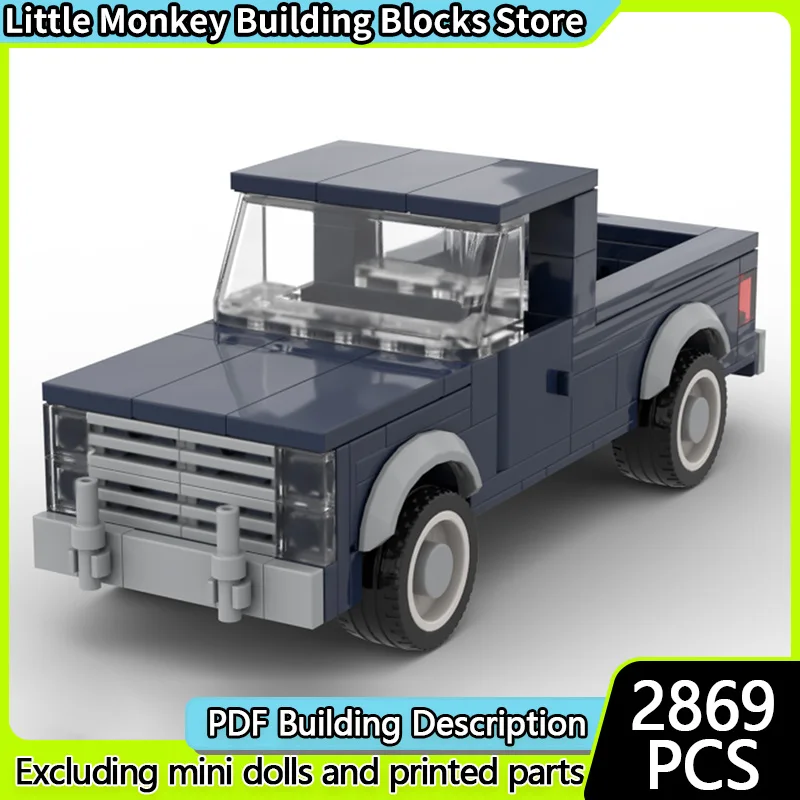 

Speed Racing Car Model MOC Building Bricks Pickup Truck Modular Technology Children Holiday Gifts Assemble Toys Suit