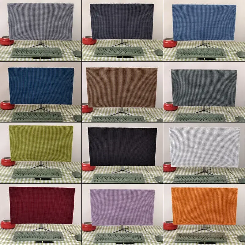 19-100Inch Computer Monitor Dust Cover Sleeve Case Desktop Screen Waterproof Protector Case Washable Accessories Computer Covers