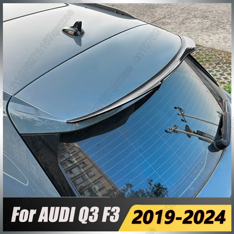 

Gloss Black Rear Roof Mid Spoiler Tail Wing Tailgate Middle Trunk Spoiler For AUDI Q3 F3 Sportback 2019 2020 2021 2022 2023 2024