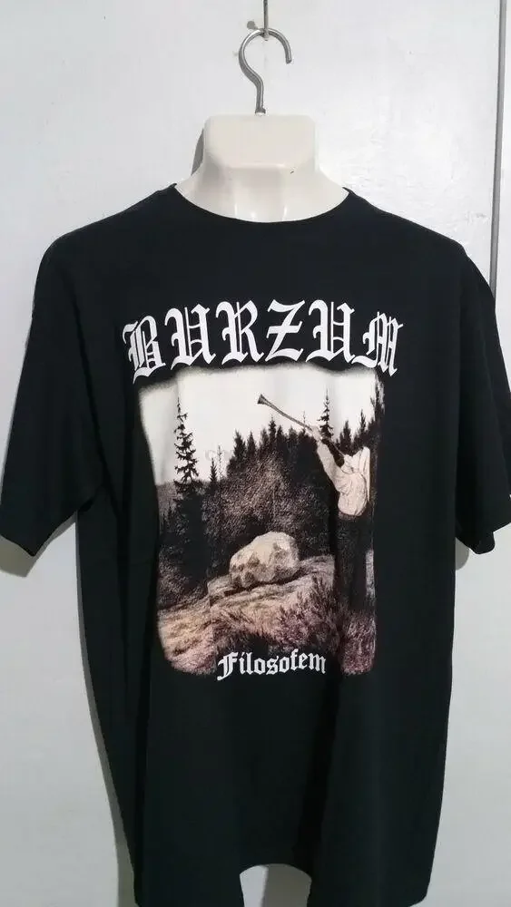 1Burzum filosofem T shirt black metal varg mayhem emperor darkthrone dissection