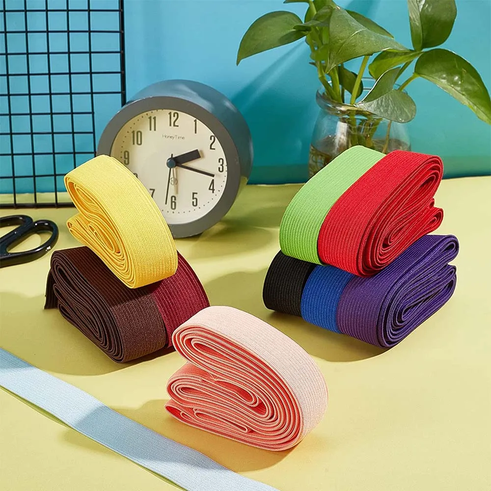 1/2/5Meters Color Elastic Band High Elasticity Rubber Band Sewing Craft For Home Lace Decoration Clothing Accessories