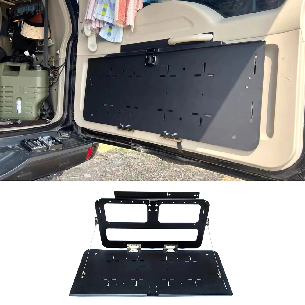 

New For 2006~2022 Mitsubishi V93/V97/V87 Montero Shogun Pajero Tailgate Table Rear Door Foldable Table Pajero Rear Cargo Storage