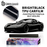 Gloss Black TPU PPF Film 7.5Mil Self Healing scratch resistant non-yellow Car bumper Body Wrap Paint Protection Film