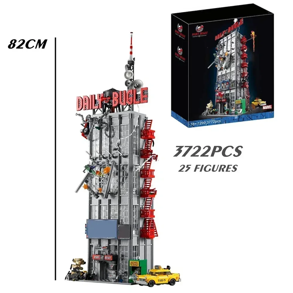 

3772PCS Super Hero The Daily Bugle Newspaper Architecture Building Blocks With Figures Assemble Bricks Toy For Adult Gift