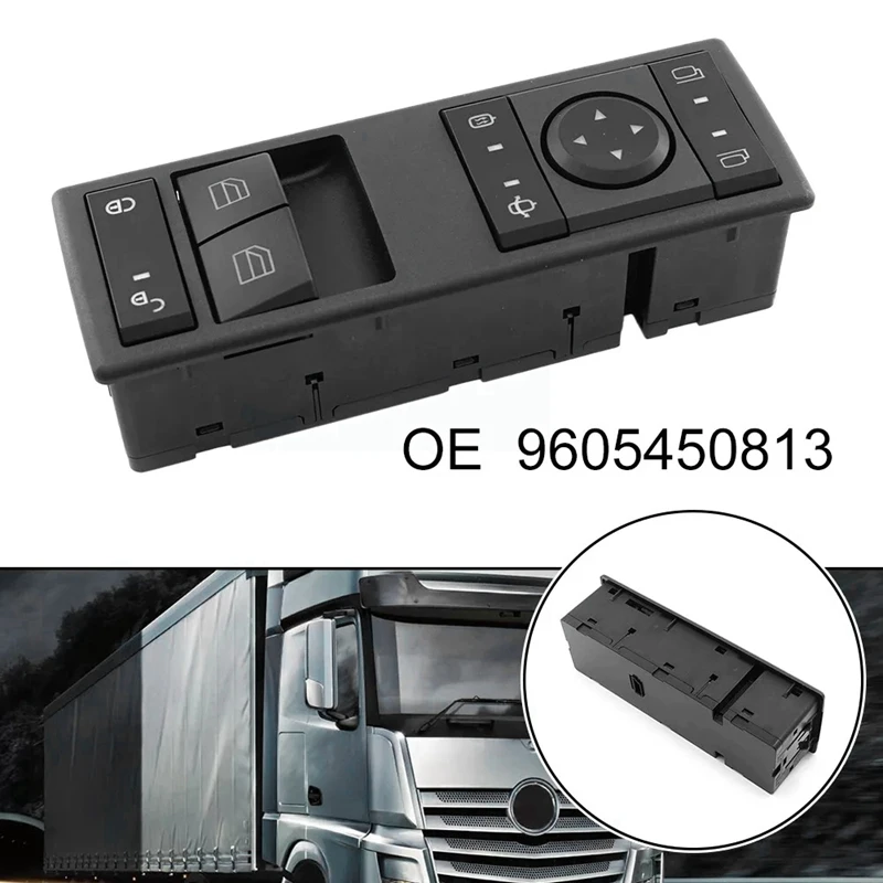 

A9605451213 Car Power Window Switch For Mercedes Benz Truck Actros MP4 9605451213 LHD