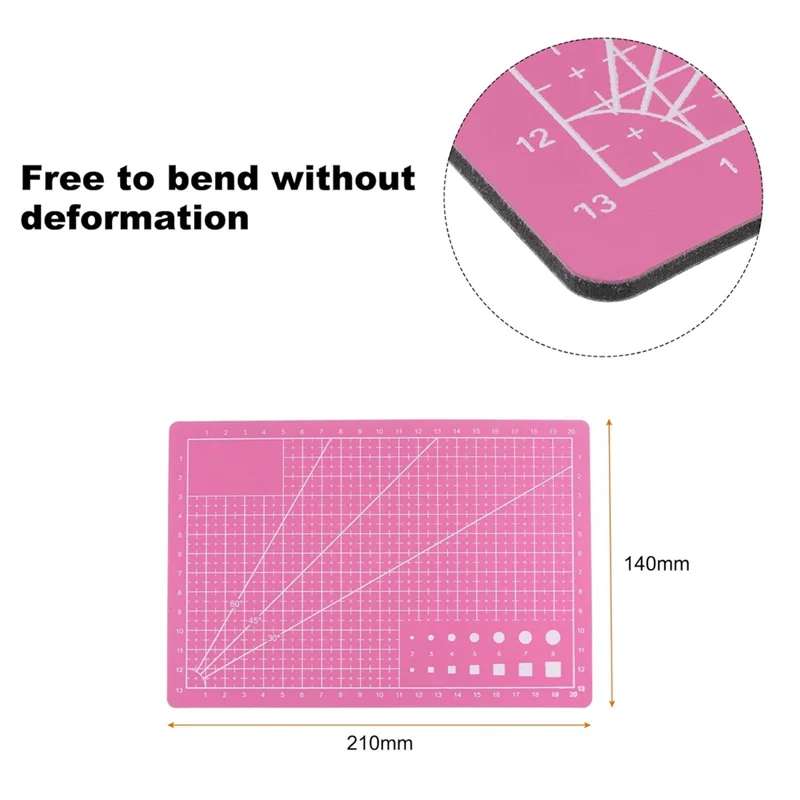 

J1UL1N 9Pcs Leather Oval Hole Punch Stainless Steel With A5 Cutting Mat PVC Oblong Hole Punch Puncher Tool Easy Install