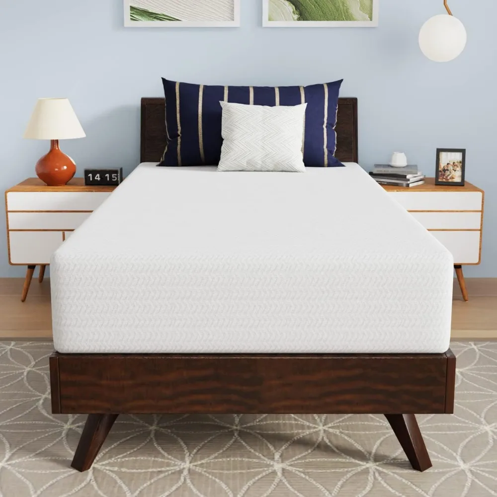 مرتبة إسفنجية ميموري مقاس 10 بوصة مع جل فحم الخيزران وغطاء ناعم قابل للإزالة معتمد من CertiPUR-US لـ Comfortable S #3