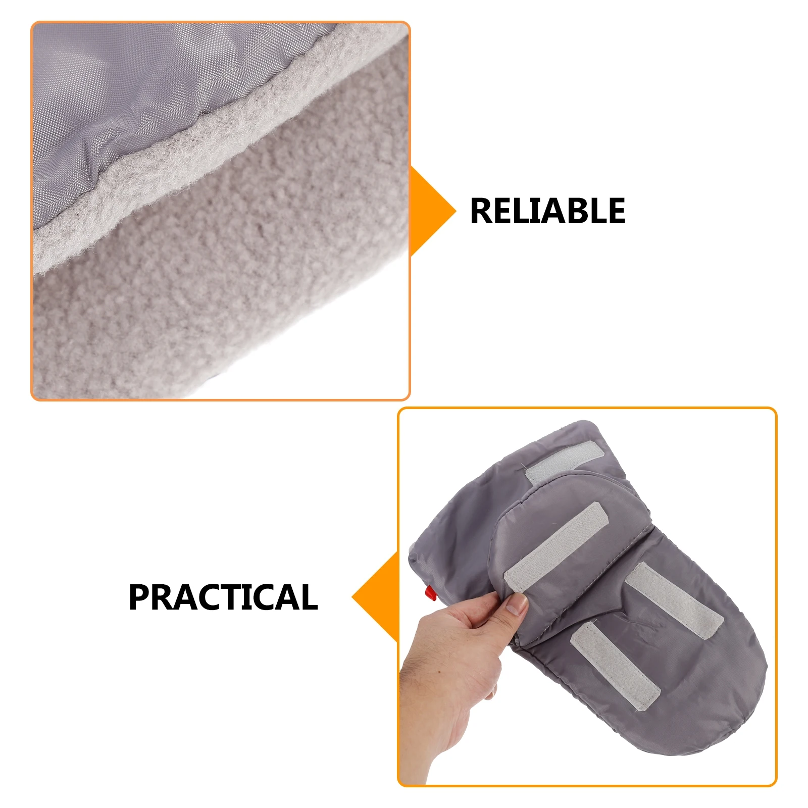 

1 Pair Warm Windproof Waterproof Fleece Stroller Gloves For Winter Outdoor Use Universal Fit Pram Pushchair Anti-Freeze