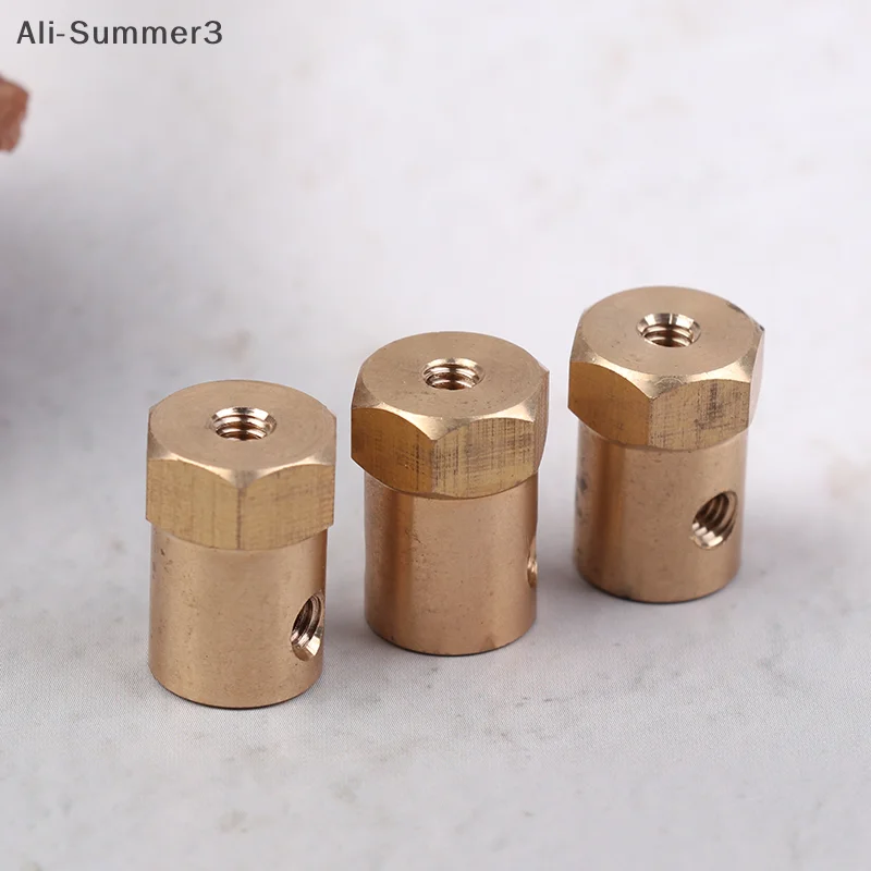 1Pc Wheel Hex Coupling Coupler With Screws Brass Sleeve Adapter Tire Connector 3/4/5/6/7/8MM For RC Boat Car Spare Parts