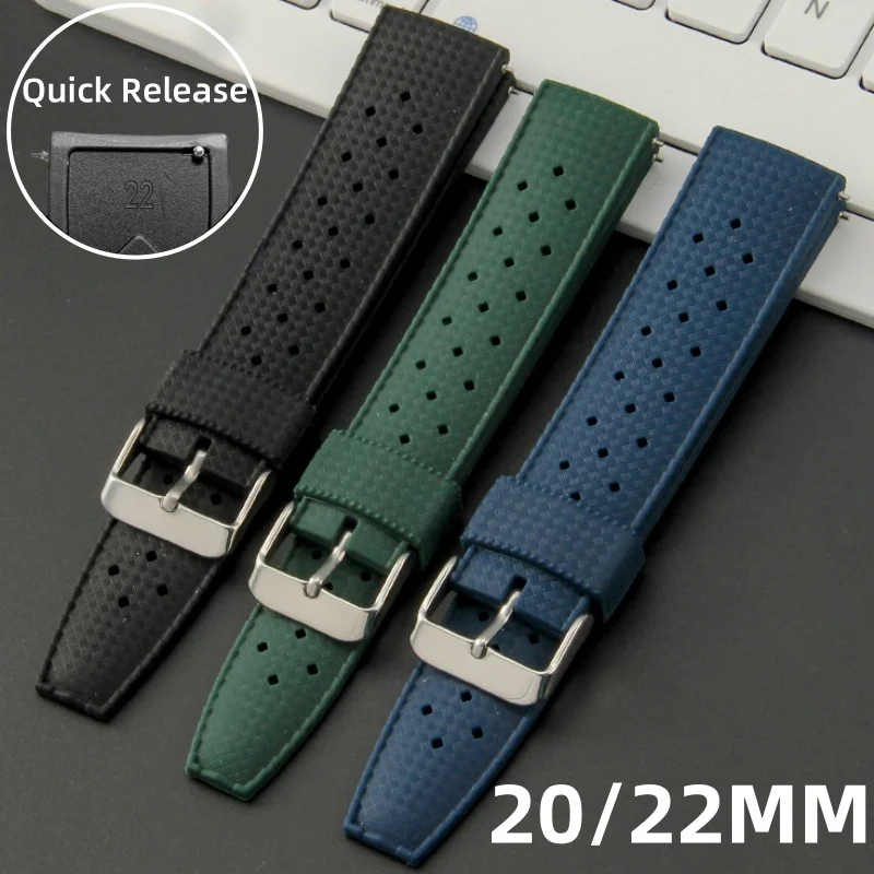 20/22Mm Silicone Ru… - image