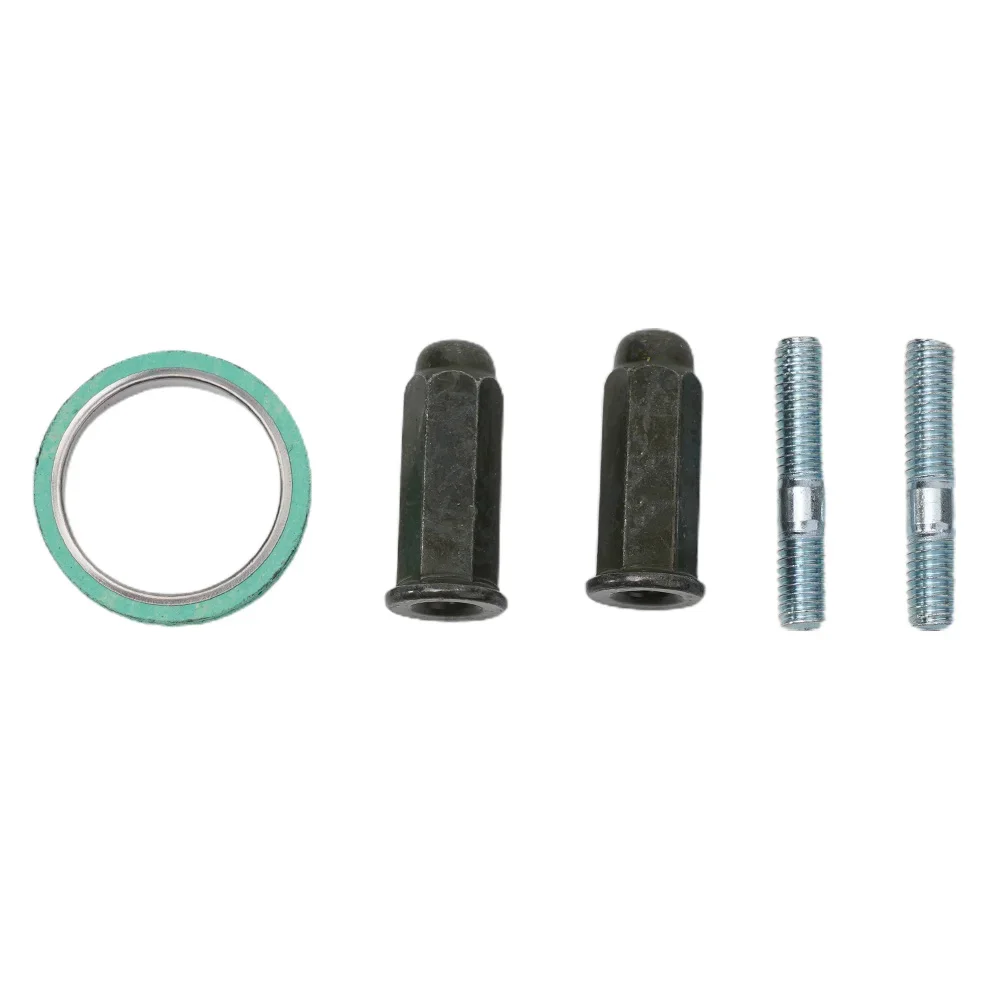 

Надежная система крепления выхлопной системы с прокладкой для двигателей GY6 объемом 50-150 куб. см, используемых в скутерах, квадроциклах и картингах.