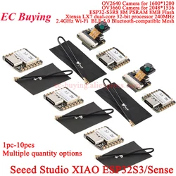 1-10Pcs Seeed Studio XIAO ESP32S3 Sense Seeeduino ESP32-S3 2.4G WiFi BLE Mesh 5.0 Wi-Fi OV2640 OV3660 Camera Module For Arduino