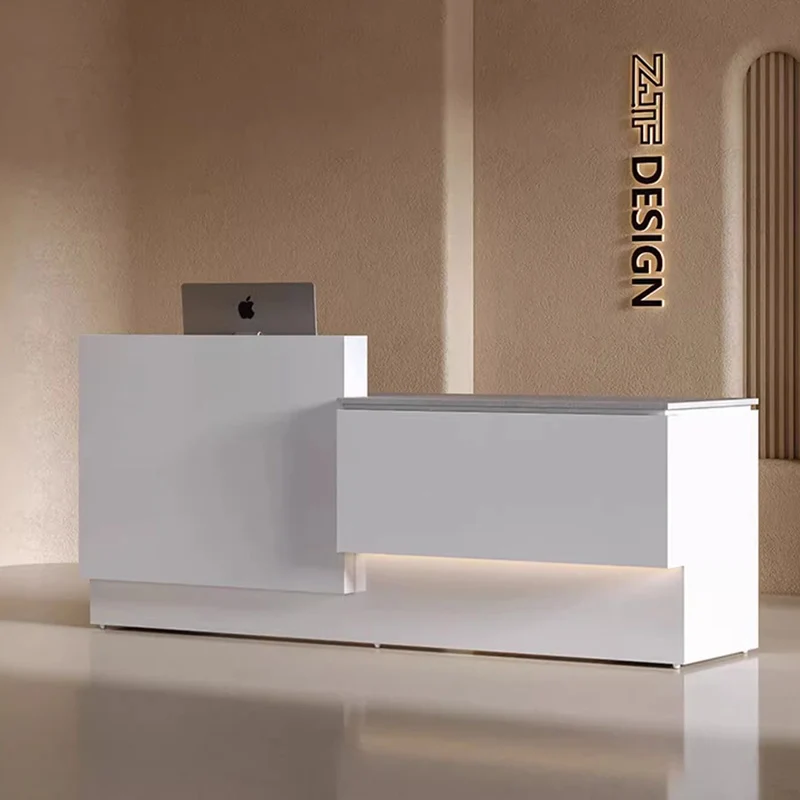 

Italian Design Cashier Reception Desks Checkout Counter Front Desk Reception Desks Business Luxury Office Furniture Cajero LLRD