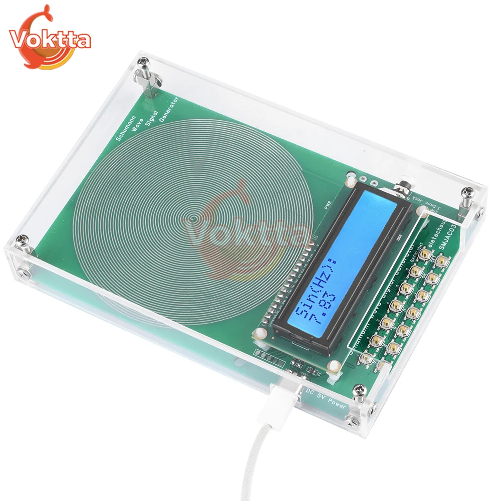 7.83HZ Schumann Wave Generator Natural Bio-Healing Ultra-low Frequency Pulse Generator 3.5MM Audio Resonator Vibration Speaker