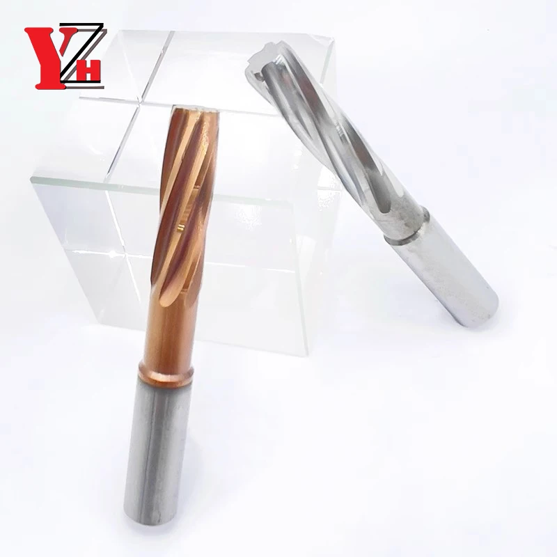 YZH 3mm -4.09mm Carbide Machine Reamer HRC60 4MM Fixed Shank Tolerance +0+0.005 Spiral Groove External Cooling CNC Inner Hole