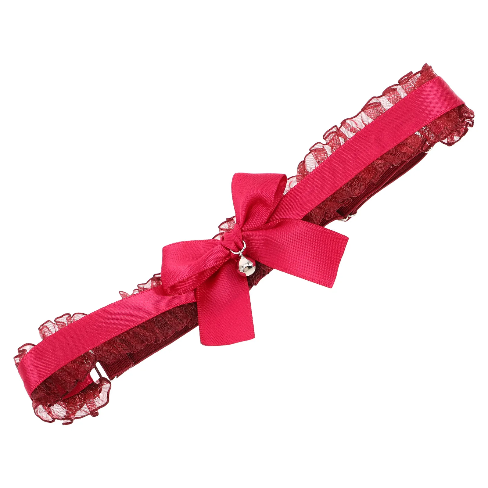 

Elastic Bowknot Bell Wedding Garter Ring Band Body Jewelry Costume Accessory Bride Bridal Rave Thigh Strap Stretch Leg Belt